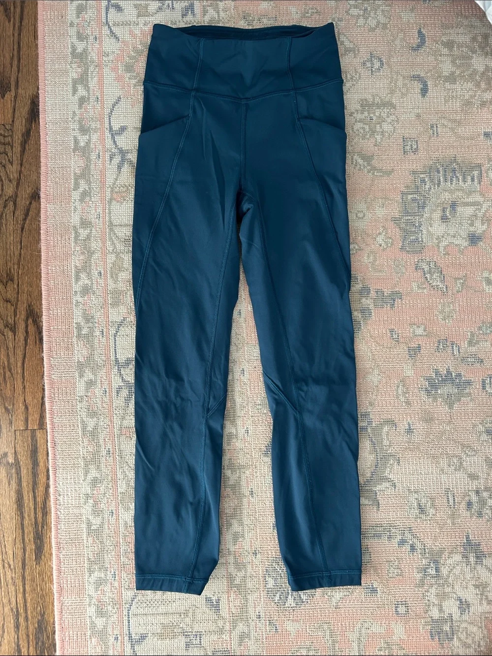 lululemon athletica navy high-waist leggings